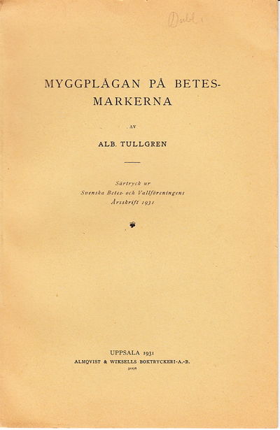 Myggplågan på betesmarkerna. Särtryck ur Svenska…