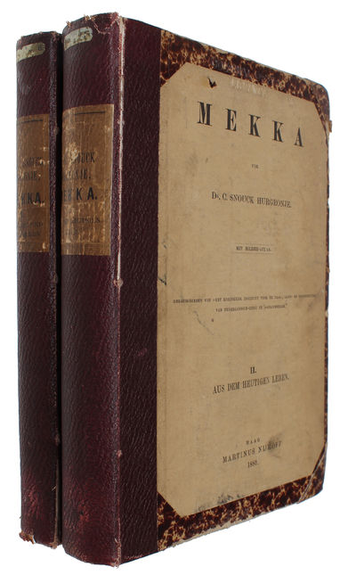 Mekka. I Die Stadt und ihre Herren. II. Aus dem heutigen Leben. (+ Bilder-Atlas). 2 text-volumes + atlas. - [PIONEERING WORK ON MECCA] (photo 7)