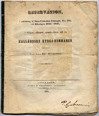 Reservation, i anledning af stats-utskottets…