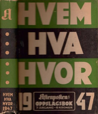 Aftenpostens oppslagsbok. 7. årgang.