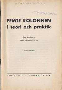 Femte kolonnen i teori och praktik. Översättning…