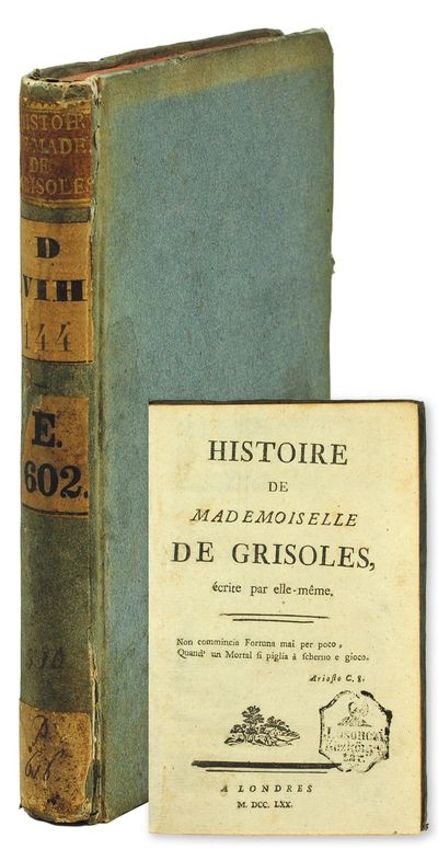 1770. London : 1770. Sm. 8vo, , 239 pp. Early blue boards, red edges, backstrip with original brown ...