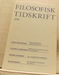 Filosofisk tidskrift nr 3/1998.
