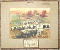 1928 ""The Feeding Flock"" Calendar Choice Family Groceries by Henry Richter - 1928 - from The Franklin Bookstore (SKU: 101)