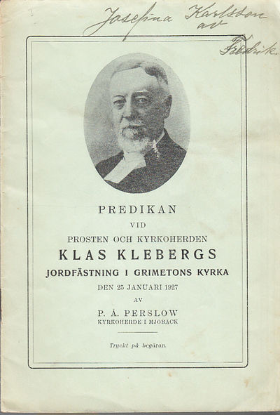 Predikan vid prosten och kyrkoherden Klas…