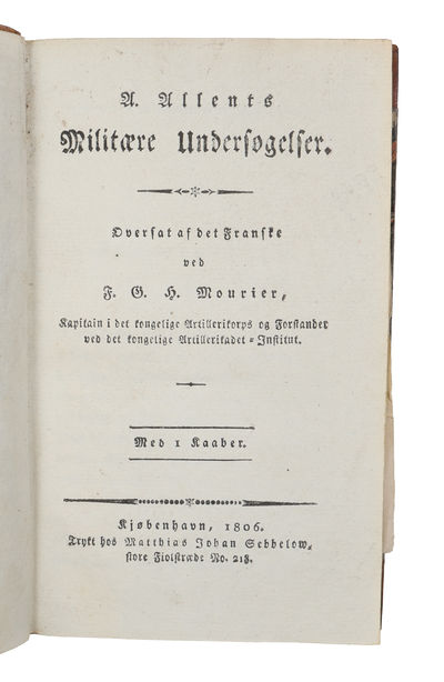 A. Allents Militære Undersøgelser.