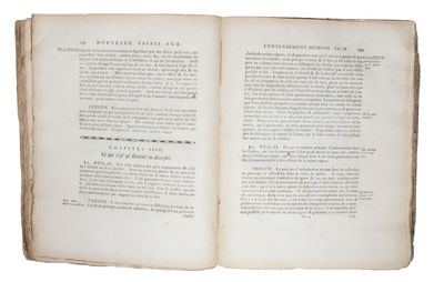 Oeuvres philosophiques latines & francoises de feu. Tirées de ses manuscrits qui se conservent dans la bibliotheque royale a Hanovre et publiées par Mr. Rud. Eric Raspe. Avec une Préface de Mr. Kaestner. [Nouveau essais sur l'entendement humain, -New ... - [FIRST PRINTING OF "NEW ESSAYS ON HUMAN UNDERSTANDING"] (photo 5)