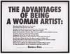 The Advantages of Being a Woman Artist (Poster)
