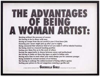 The Advantages of Being a Woman Artist (Poster)