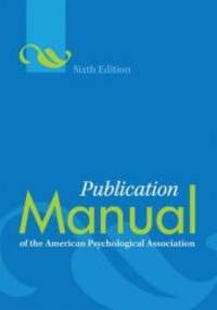 image of Publication Manual of the American Psychological Association