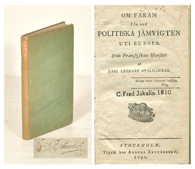 Om faran för den politiska jämvigten uti Europa.…