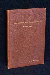 Acquisition and Improvement Act of 1925 (Mattoon Act); Statues 1925, Chapter 419