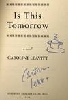 Is This Tomorrow: A Novel