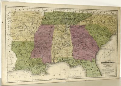 [TRAVEL] [MAPS] [SOUTH] SMITH’S ATLAS. MAP OF THE SOUTHERN STATES