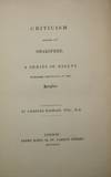 Criticism Applied to Shakspere: A Series of Essays, Published Originally in the Surplice
