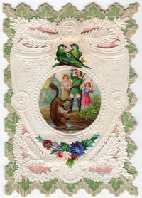 Finely produced 12mo Valentine with Lace Paper, Victorian Scrap