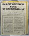 Collection of ephemera by a World War II- and post-World War II-era anti-conscription women's organization