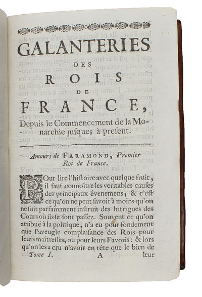 Galanteries des Rois de France, depuis le commencement de la monarchie. 3 parts.  - [FIRST ILLUSTRATED EDITION] (photo 4)