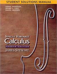 cover of Student Solutions Manual for Stewart's Single Variable Calculus