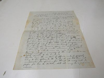 Two-page letter from Simon P. Meads dated Scarboro [ME] Dec. 30, 1846, to Mr. and Mrs. H. Y. Richardson in the holy hands of wedlock united