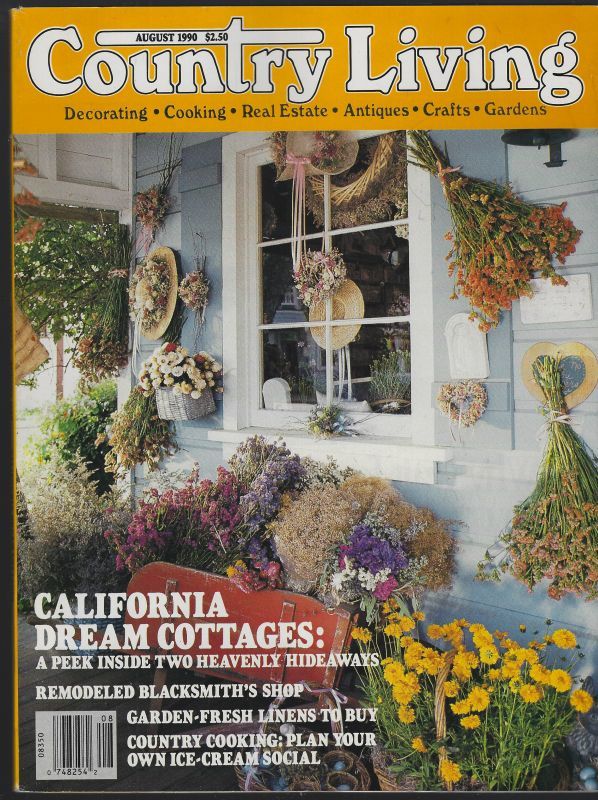 COUNTRY LIVING MAGAZINE AUGUST 1990