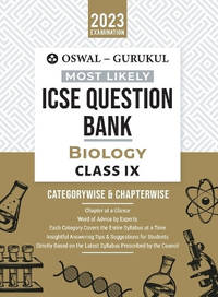 Most Likely Icse Question Bank Biology Class 9: Categorywise & Chapterwise