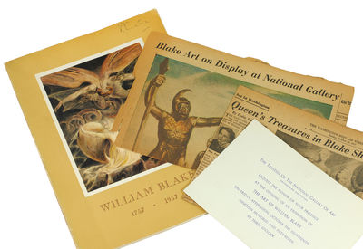 The Art of William Blake. Bi-Centennial Exhibition October 18th - December 1st, 1957