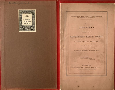 Currents and counter-currents in medical science. An address delivered before the Massachusetts Medical Society, at the annual meeting, May 30, 1860