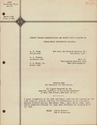 CIRCUIT BREAKER MODERNIZATION AND FASTER FAULT CLEARING ON SINGLE-PHASE  ELECTRIFIED RAILROAD AIEE Technical Paper 48-170 December 1947