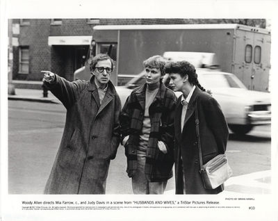 Husbands and Wives (Original photograph of Woody Allen, Mia Farrow, and Judy Davis from the set of the 1992 film)