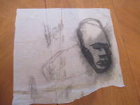 Original  Drawing: Negro Head, Sketch For Modernist Mural &quot;Lincoln Freeing The Slaves