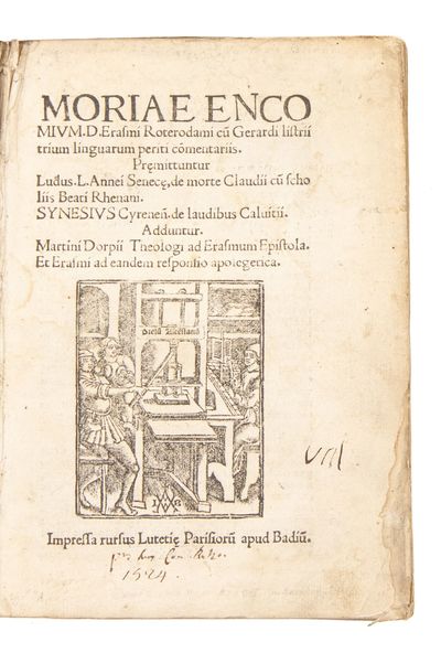 Moriae encomium D. Erasmi Roterodami...; (photo 5)