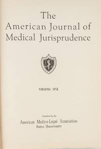 American Journal of Medical Jurisprudence. Volume 1