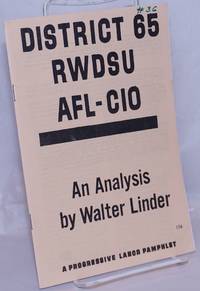 image of District 65 RWDSU, AFL-CIO, an analysis