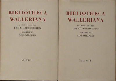 Bibliotheca Walleriana. The books illustrating…