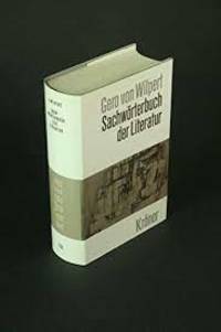 Sachworterbuch der Literatur (Kroners Taschenausgabe) (German Edition)