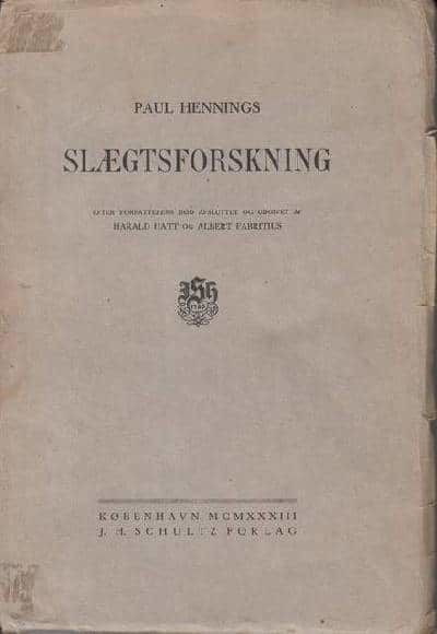 Slægtsforskning. Udg. af Harald Hatt og Albert…