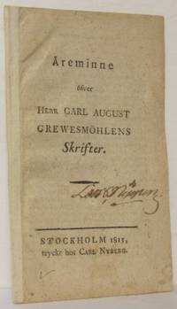 Äreminne öfver herr Carl August Grewesmöhlens…