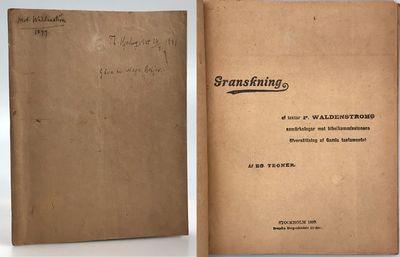Granskning af lektor P. Waldenströms anmärkningar…