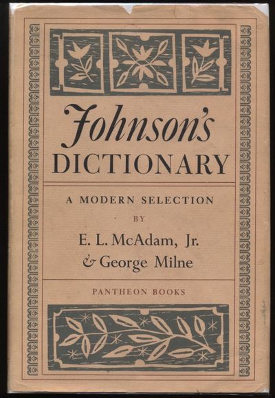Johnson's Dictionary: A Modern Selection by Johnson, Samuel (Ed