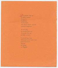 A Lover Disregards Names by Diane WAKOSKI - First Edition - 1972 - from Between the Covers- Rare Books, Inc. ABAA (SKU: 96332)