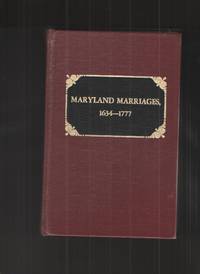 cover of Maryland Marriages 1634-1777