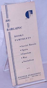 Big bargains! Books, Pamphlets de Pioneer Publishers - 1939