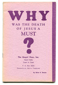 cover of Why Was the Death of Jesus A Must?