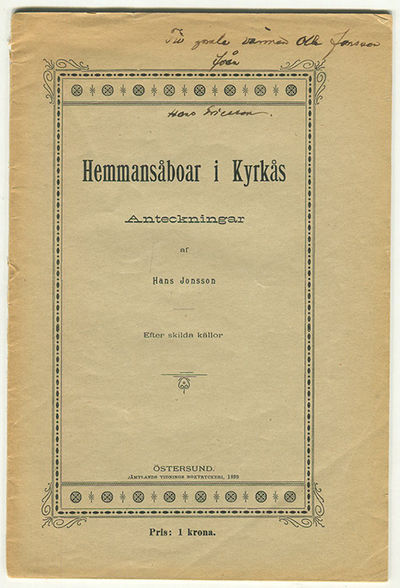 Hemmansåboar i Kyrkås. Anteckningar. Efter skilda…