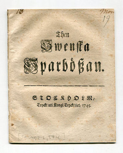 Then swenska sparbössan.