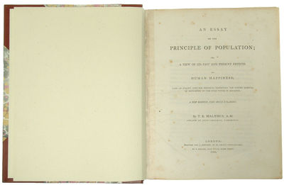 An Essay on the Principle of Population; or, a…