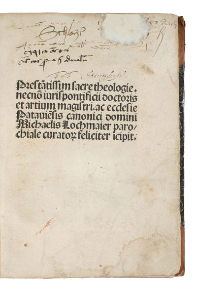 Parochiale curatorium. [Prestantissimi sacre…