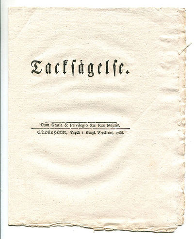Tacksägelse.