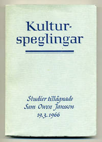 Kulturspeglingar. Studier tillägnade Sam Owen…